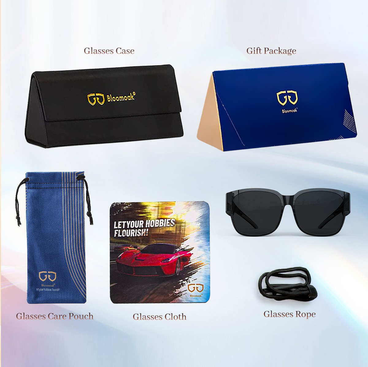 Henry P. - Bloomoak Black Fit Over Polarised Sunglasses