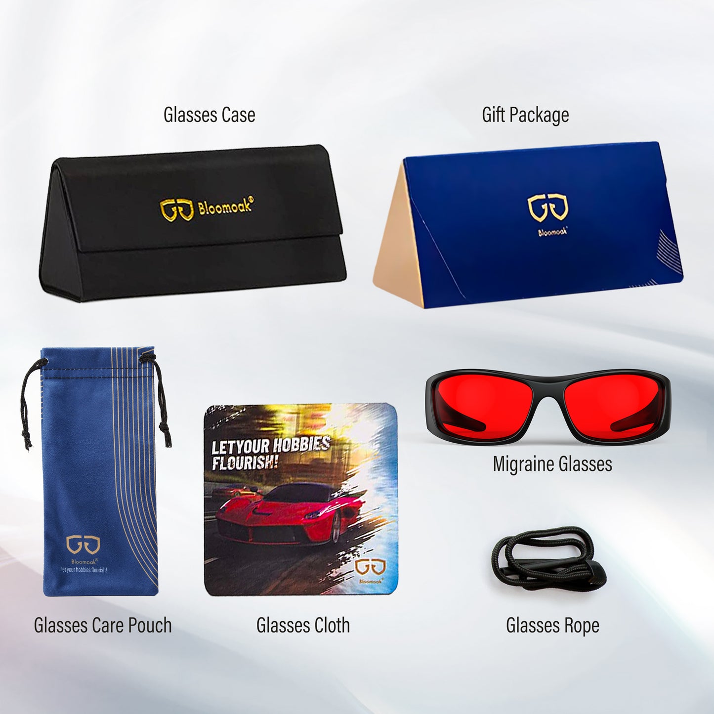 Iris V. - Bloomoak Red Wraparound Blue Light Glasses