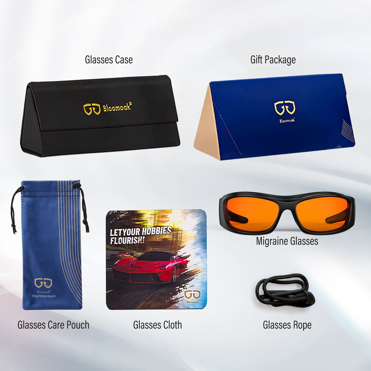 Kai T. - Bloomoak Orange Wraparound Blue Light Glasses