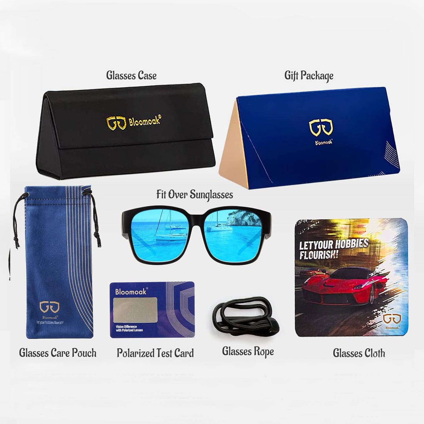 Liam F. - Bloomoak Ice Blue Fit Over Polarised Sunglasses