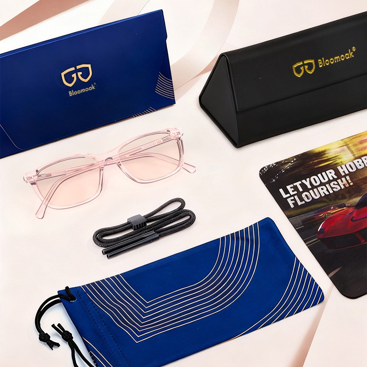 Paige F. - Bloomoak Light Pink Blue Light Glasses