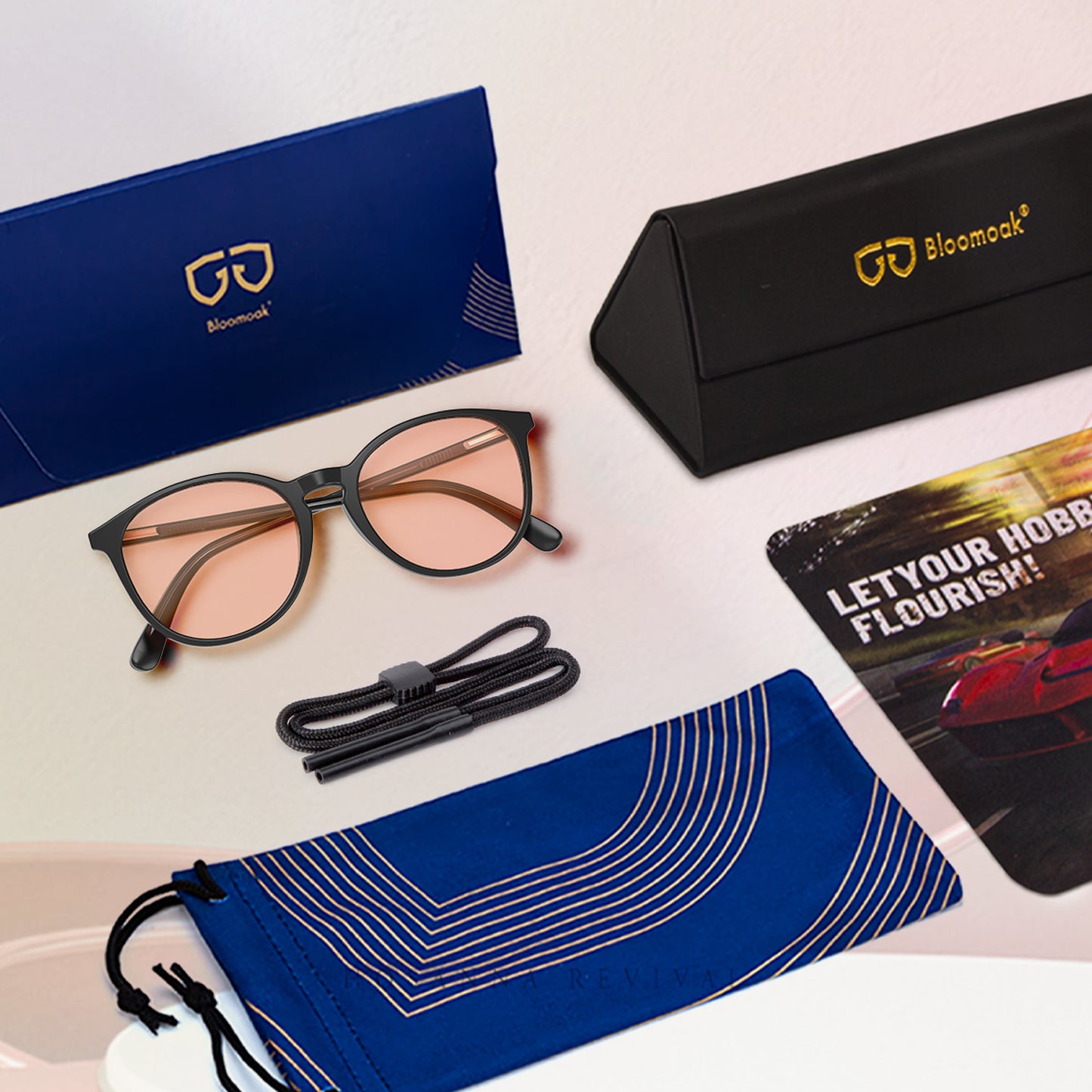 Rhea M. - Bloomoak Pink Blue Light Glasses