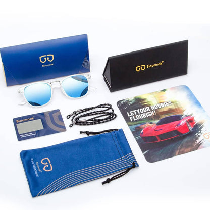 Hunter J. - Bloomoak Ice Blue Wraparound Sonnenbrille