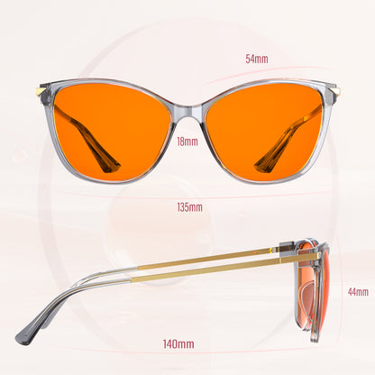 Aria P. - Bloomoak Orange Blue Light Glasses