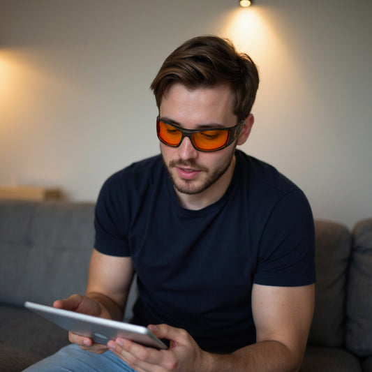 Mia P. - Bloomoak Orange Wraparound Blue Light Glasses