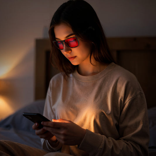 June P. - Bloomoak Red Blue Light Glasses