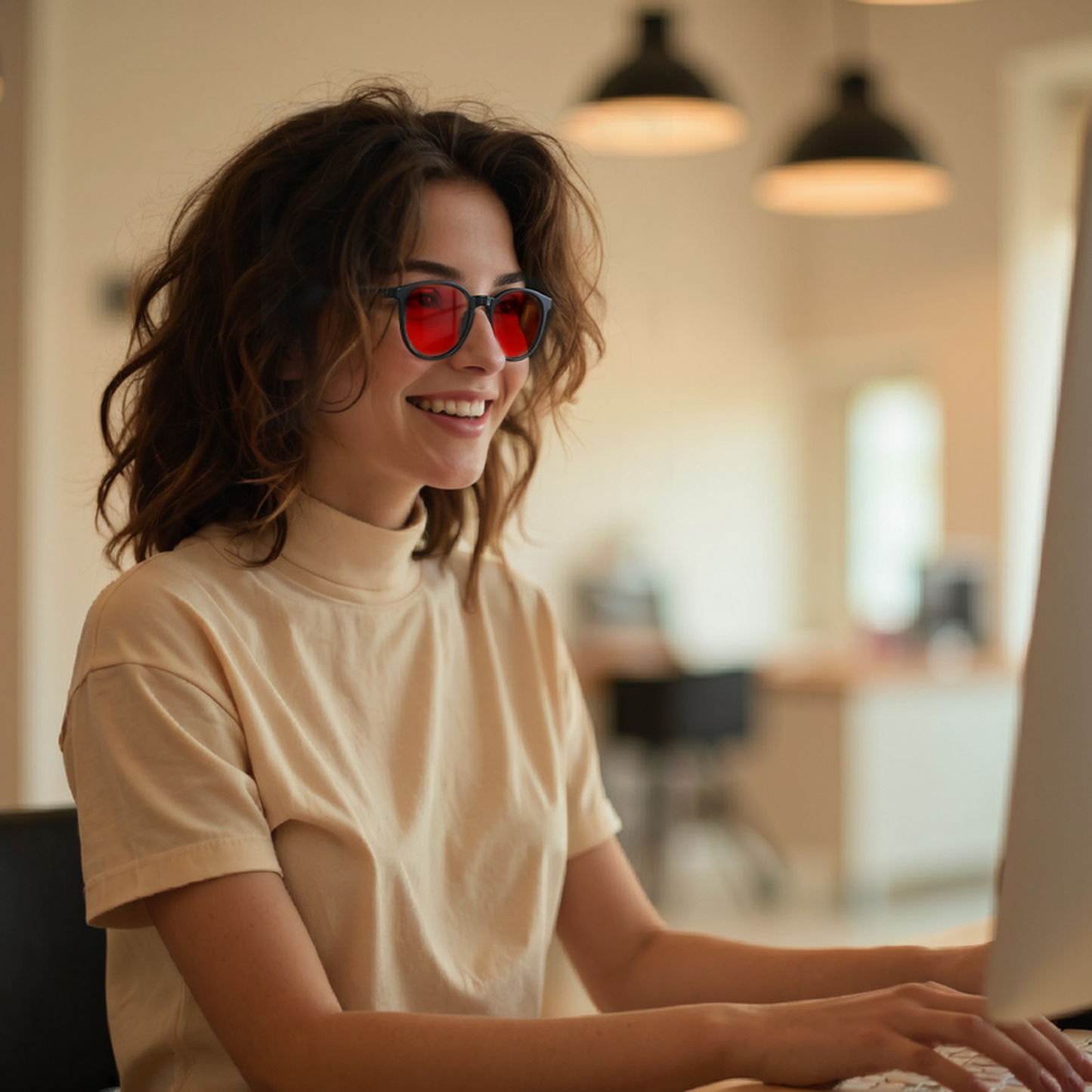 Rowan D. - Bloomoak Red Blue Light Glasses