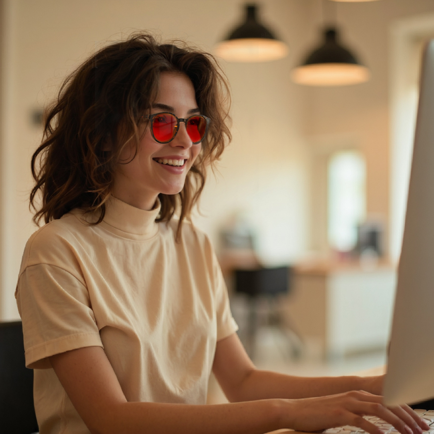 Talia R. - Bloomoak Red Blue Light Glasses