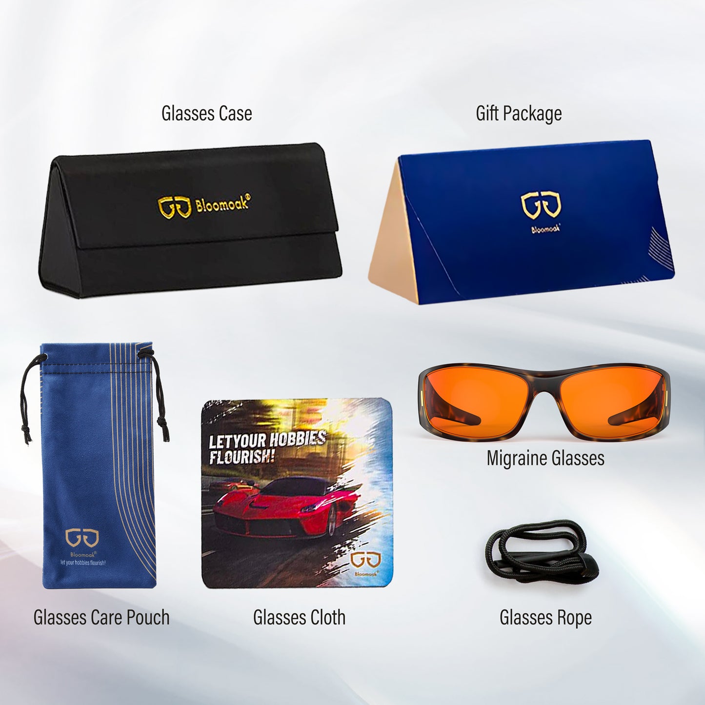 Mia P. - Bloomoak Orange Wraparound Blue Light Glasses