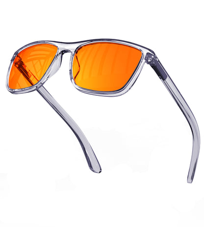 Bloomoak-99% Anti-Blue Light Glasses - Gray Transparent Fashion Sleep Glasses Men Women