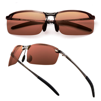 Bloomoak Driving Glasses, Polarized Sunglasses for Men/Women (Gray Lens)