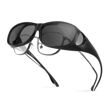Polarized Over Glasses Anti-Glare UV 400 Protection - Wrap Around Sunglasses