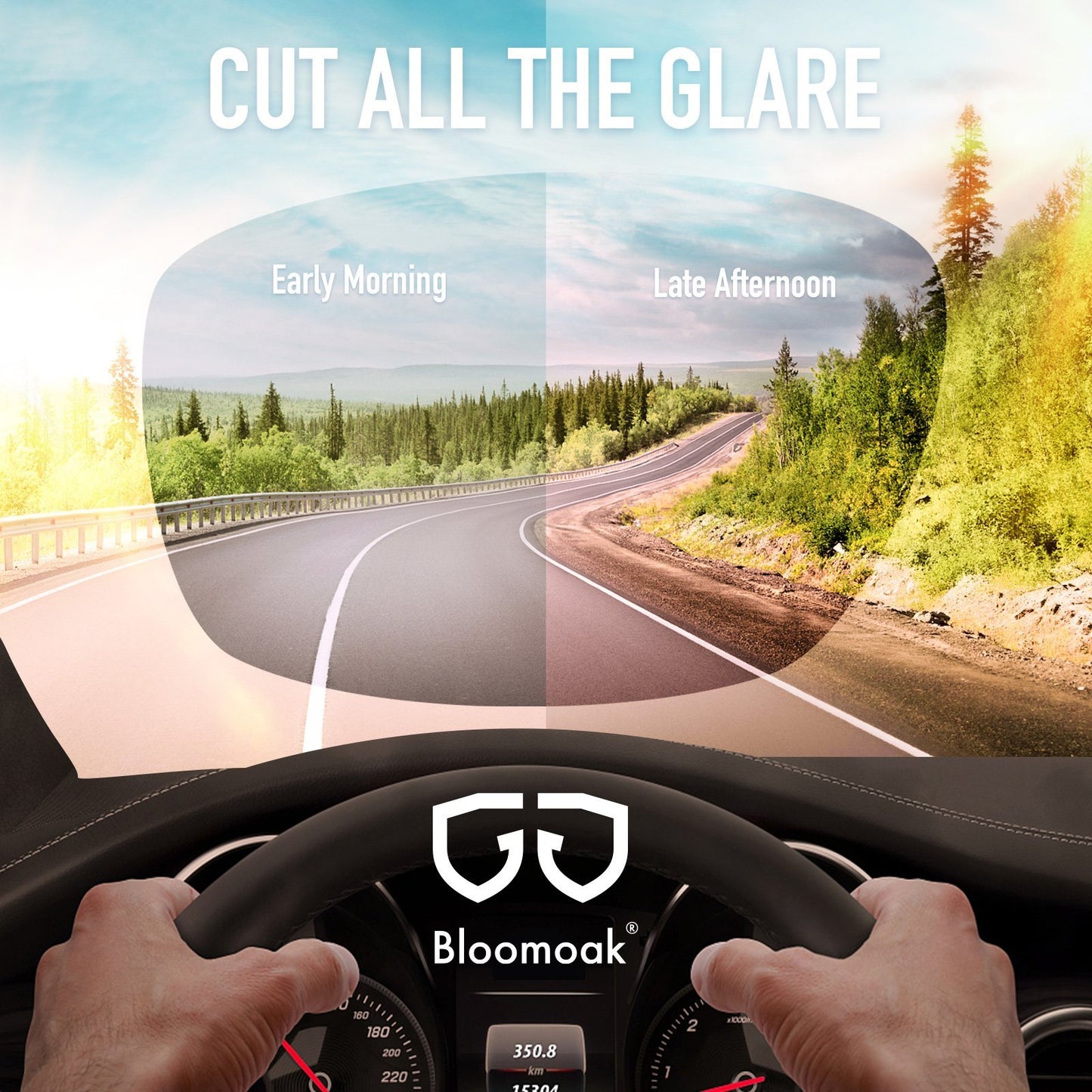 Bloomoak Fit Over Prescription Glasses,100% UV400 Protection/Anti-Glare/Wrap-around/Polarized Sunglasses - Bloomoak