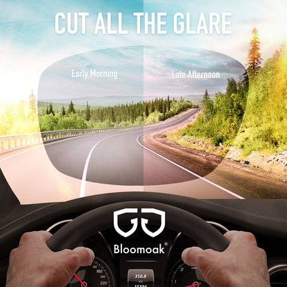 Bloomoak Fit Over Prescription Glasses,100% UV400 Protection/Anti-Glare/Wrap-around/Polarized Sunglasses - Bloomoak